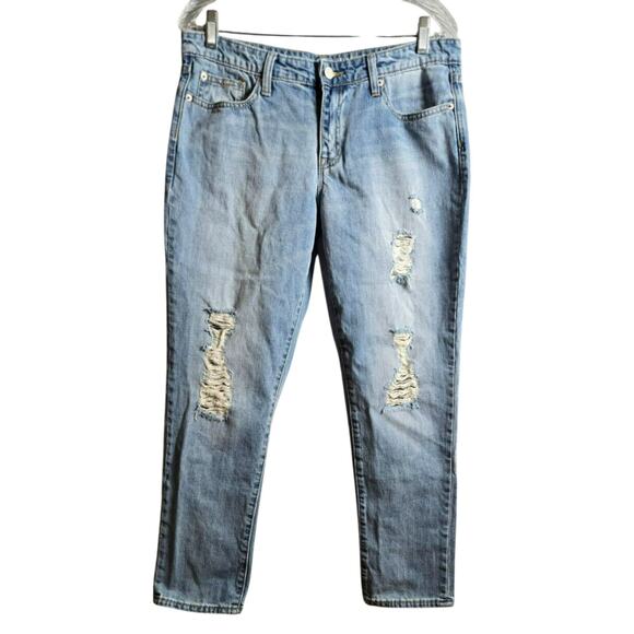 Gap Womens Size 8/29 Jeans Sexy Boyfriend Distressed Fit Mid-Rise - Picture 1 of 10